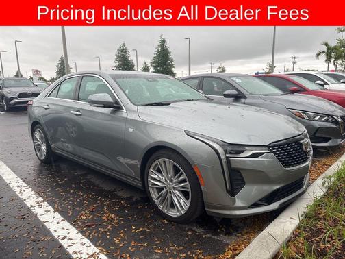 Argent Silver Metallic 2023 Cadillac CT4 Premium Luxury