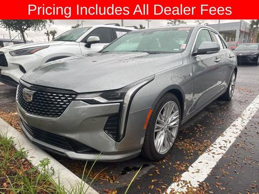 Argent Silver Metallic 2023 Cadillac CT4 Premium Luxury