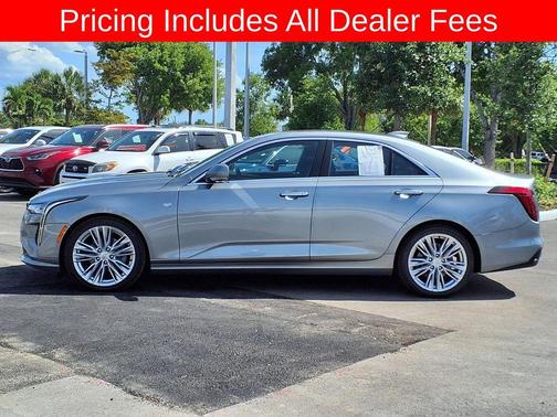 Argent Silver Metallic 2023 Cadillac CT4 Premium Luxury