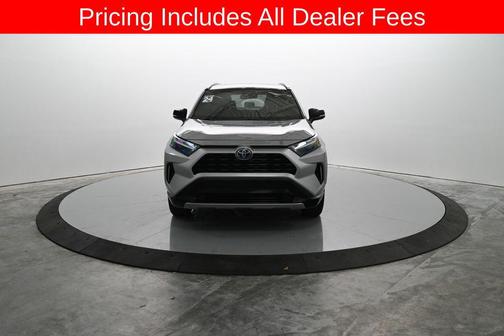 Silver Sky Metallic/Midnight Black Metallic 2024 Toyota RAV4 Hybrid SE