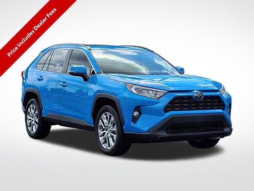 Blue Flame 2021 Toyota RAV4 XLE Premium