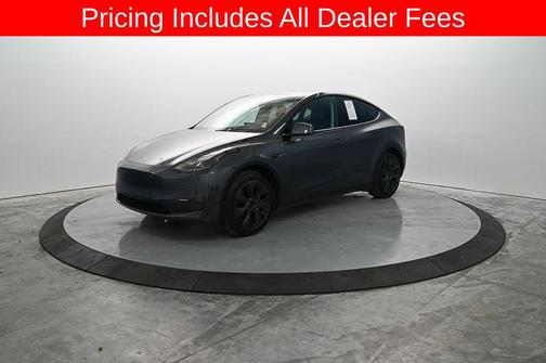 Solid Black 2025 Tesla Model Y Long Range Dual Motor Rear-Wheel Drive