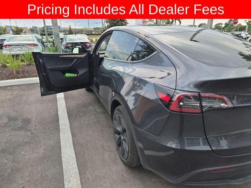 Solid Black 2025 Tesla Model Y Long Range Dual Motor Rear-Wheel Drive