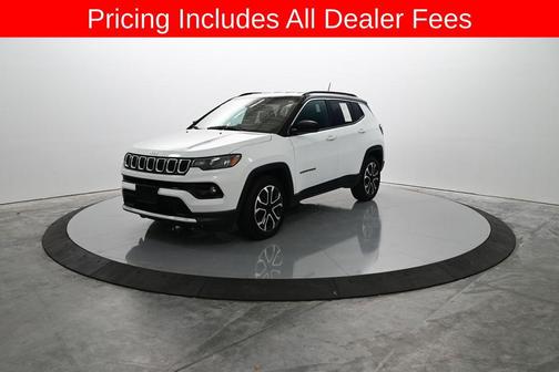 Bright White Clearcoat 2023 Jeep Compass Limited