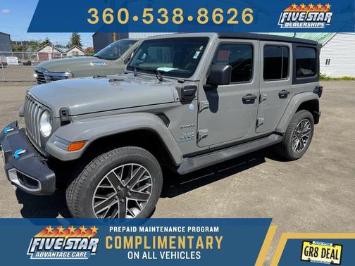 Sting-Gray Clearcoat 2023 Jeep Wrangler 4xe Sahara