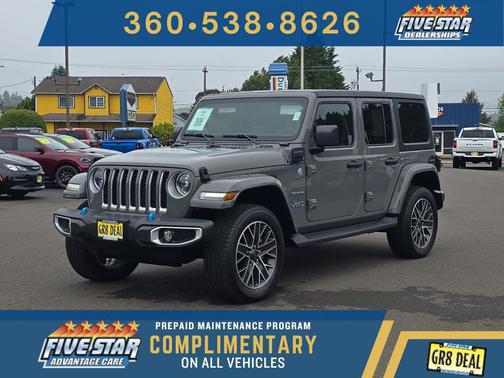Sting-Gray Clearcoat 2023 Jeep Wrangler 4xe Sahara