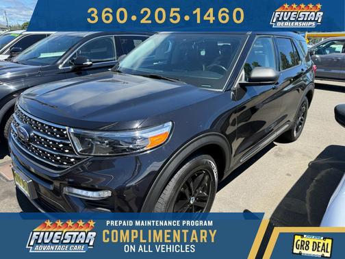 Agate Black Metallic 2021 Ford Explorer XLT