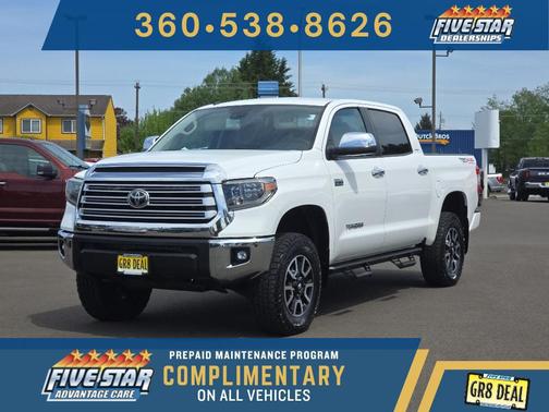 Super White 2018 Toyota Tundra Limited