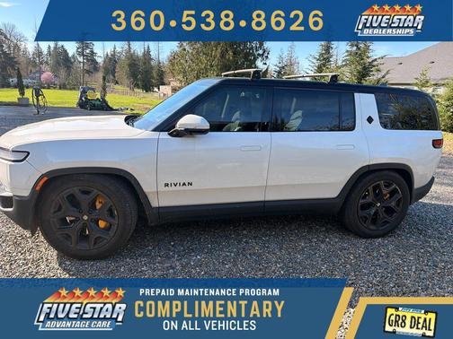 Glacier White 2023 Rivian R1S Adventure