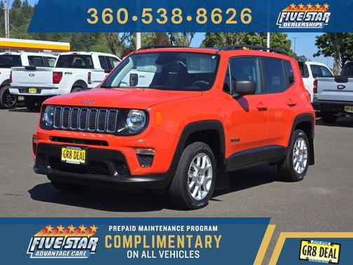 Omaha Orange Clearcoat 2019 Jeep Renegade Sport