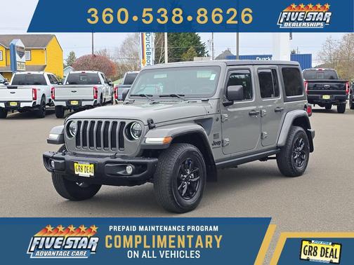 Sting-Gray Clearcoat 2023 Jeep Wrangler 4-Door Freedom 4x4