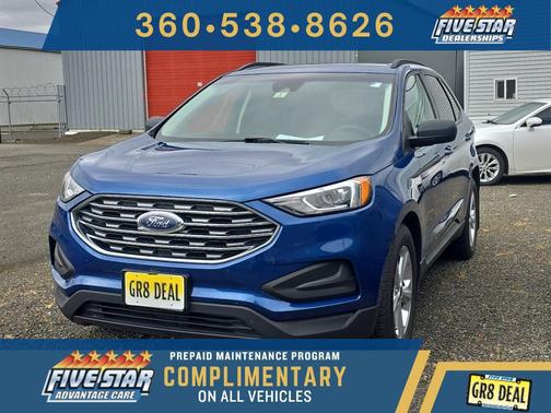 Atlas Blue Metallic 2020 Ford Edge SE