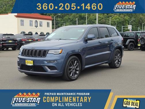 Slate Blue Pearlcoat 2019 Jeep Grand Cherokee High Altitude