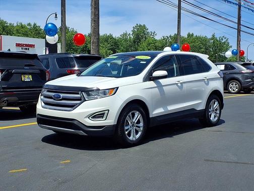 White Platinum Tri-Coat Metallic 2015 Ford Edge SEL
