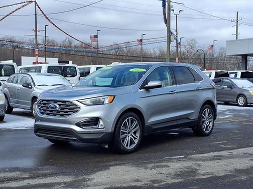 Iconic Silver Metallic 2023 Ford Edge Titanium