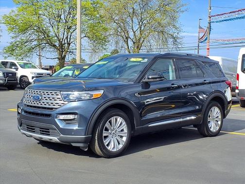 Stone Blue Metallic 2024 Ford Explorer Limited