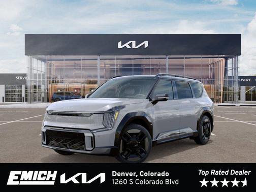 Wolf Gray/Ebony Black Roof 2026 Kia EV9 GT-Line