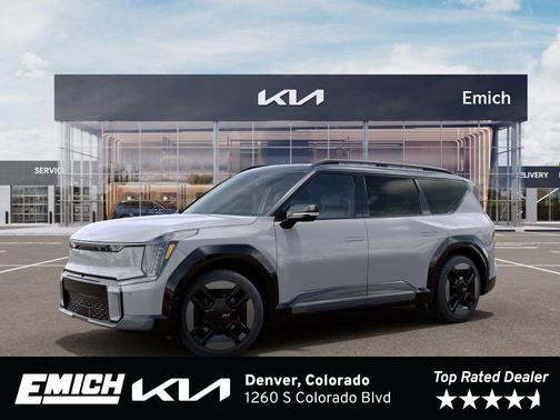 Wolf Gray/Ebony Black Roof 2026 Kia EV9 GT-Line