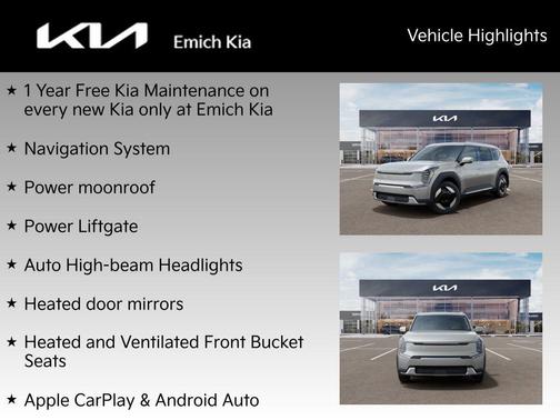 Ivory Silver 2026 Kia EV9 Wind
