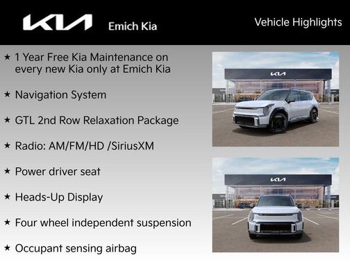 Glacial White Pearl 2026 Kia EV9 GT-Line
