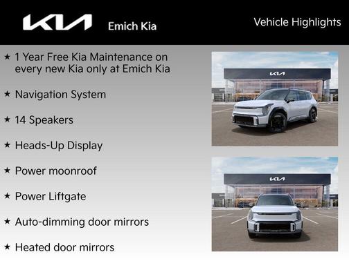 Glacial White Pearl 2026 Kia EV9 GT-Line
