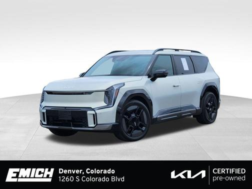 Ivory Silver Matte 2024 Kia EV9 GT-Line