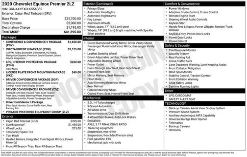 2020 Chevrolet Equinox Premier w/2LZ