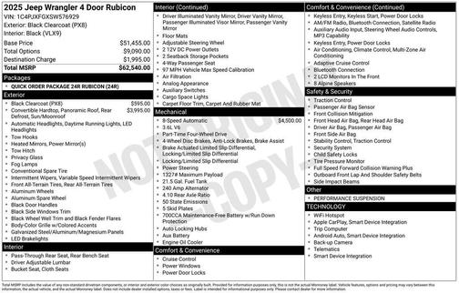 2025 Jeep Wrangler Rubicon