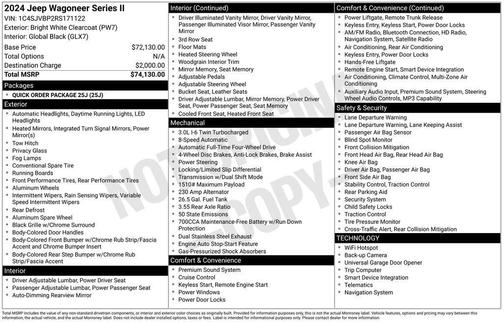 2024 Jeep Wagoneer Series II 4x4