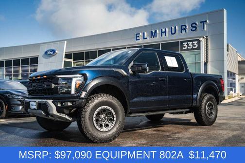 Antimatter Blue Metallic 2025 Ford F-150 Raptor