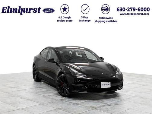 Solid Black 2023 Tesla Model 3 Performance