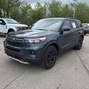 Stone Blue Metallic 2023 Ford Explorer Timberline