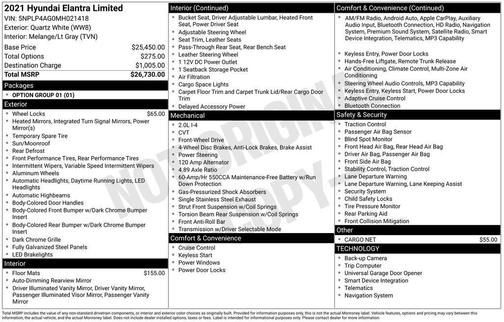 2021 Hyundai ELANTRA Limited
