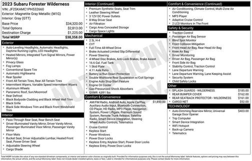 2023 Subaru Forester Wilderness