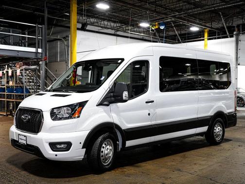 Oxford White 2024 Ford Transit-350 XLT