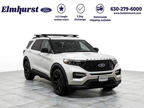 Star White Metallic Tri-Coat 2020 Ford Explorer ST