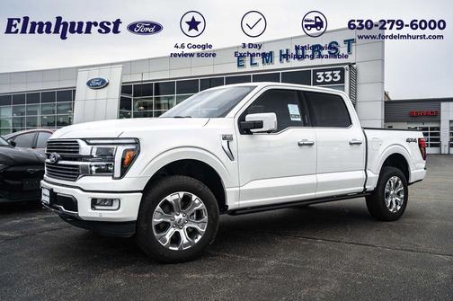 Star White Metallic Tri-Coat 2026 Ford F-150 Platinum