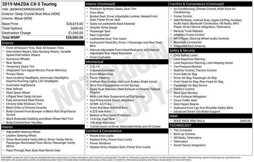 2019 Mazda CX-5 Touring