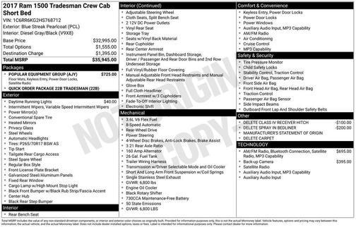 2017 RAM 1500 Tradesman