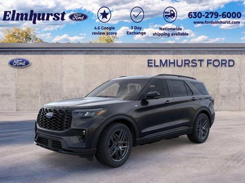 Agate Black Metallic 2026 Ford Explorer ST-Line