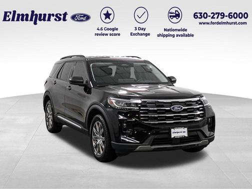 Agate Black Metallic 2025 Ford Explorer Active
