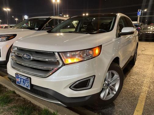 White Platinum Clearcoat Metallic 2015 Ford Edge SEL
