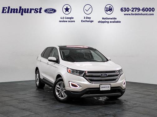 White Platinum Clearcoat Metallic 2015 Ford Edge SEL