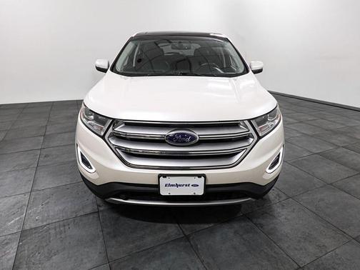 White Platinum Clearcoat Metallic 2015 Ford Edge SEL