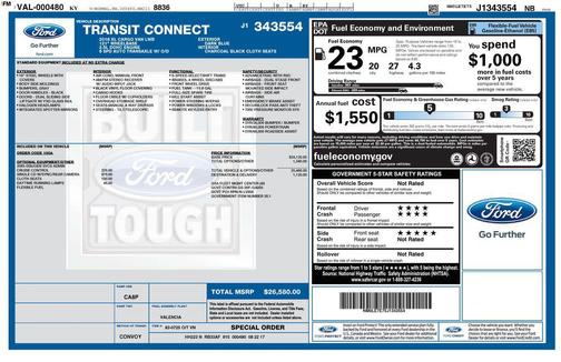 2018 Ford Transit Connect XL w/Rear Liftgate