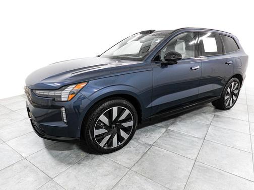 Denim Blue Metallic 2025 Volvo EX90 Ultra, Twin Motor, Fully electric, 6 Seats