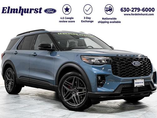 Vapor Blue Metallic 2026 Ford Explorer ST-Line