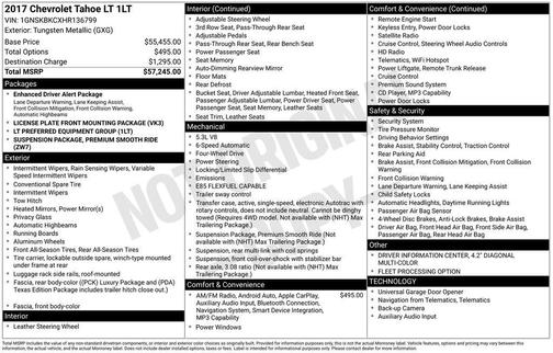 2017 Chevrolet Tahoe LT