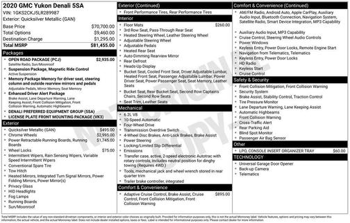 2020 GMC Yukon Denali