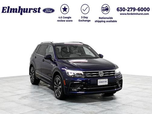 Atlantic Blue Metallic 2021 Volkswagen Tiguan 2.0T SEL R-Line 4MOTION